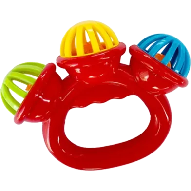 Baby Hand bell Teether With Jhunjhuni - 1 Pcs - Rokomari product